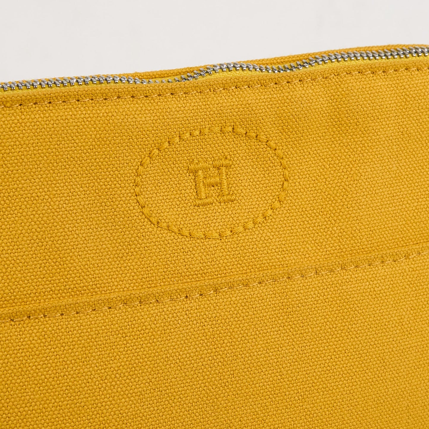 Hermes｜Bolide Cosmetic Pouch Toile Jaune