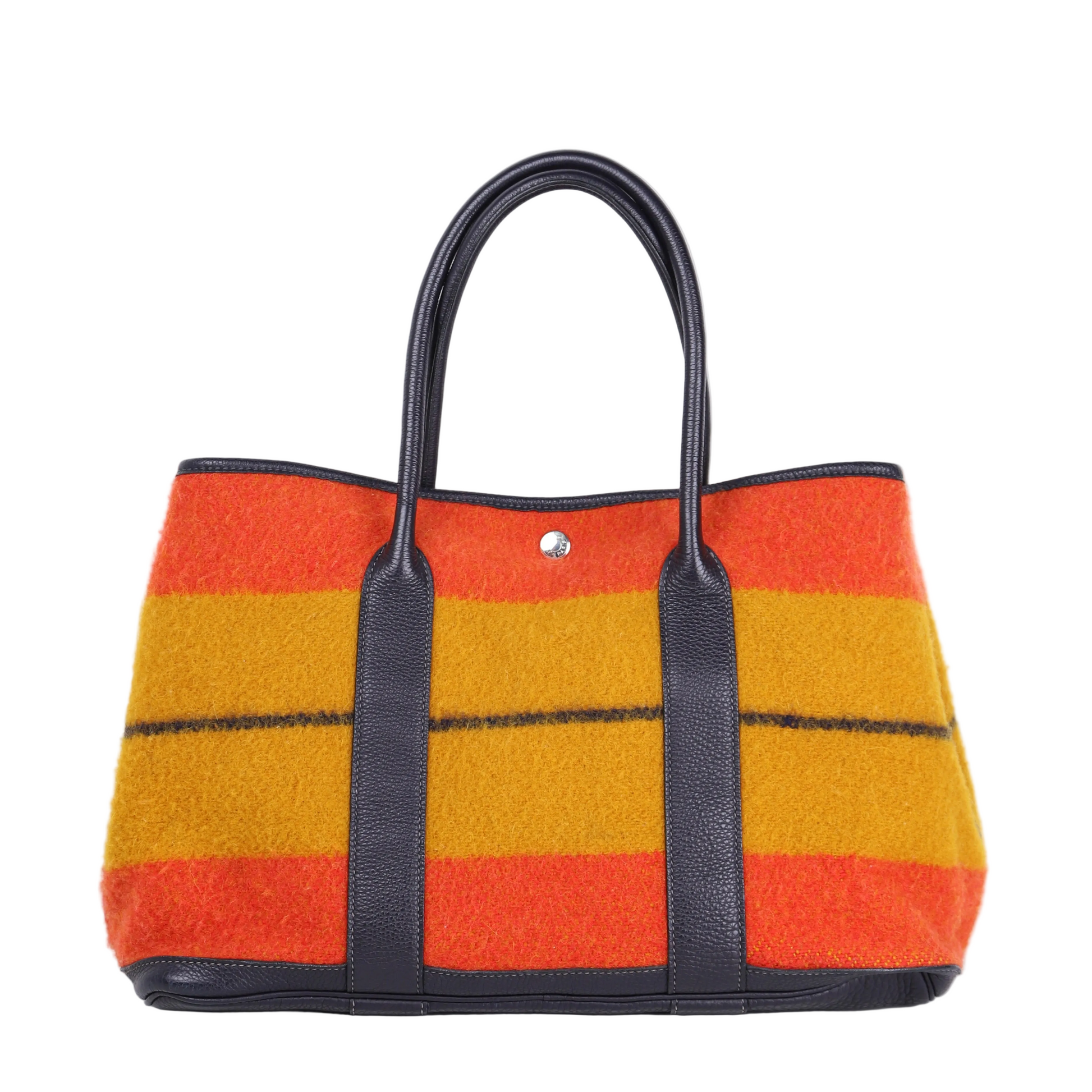 Hermes  Limited Garden Party PM Wool Handbag，front view