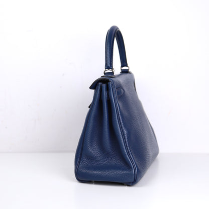 Hermes｜ Kelly 28 Handbag Togo Prussian Blue 2009
