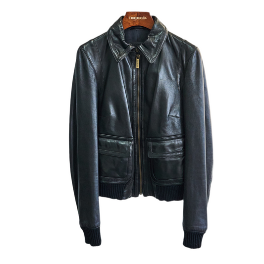 Loewe | Black Lamb  Leather Jacket