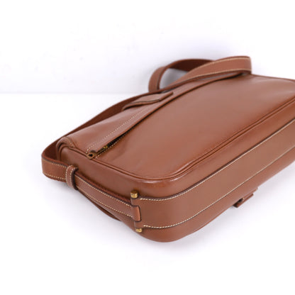 Hermes Noumea Shoulder Bag in Novillo Noisette 1985,corner3