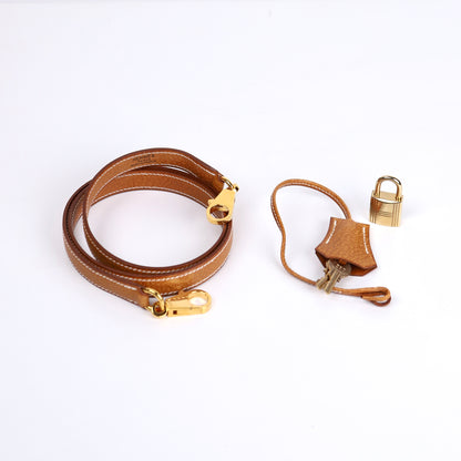 Hermes｜Kelly 28 Handbag Peau De Porc Gold 1994