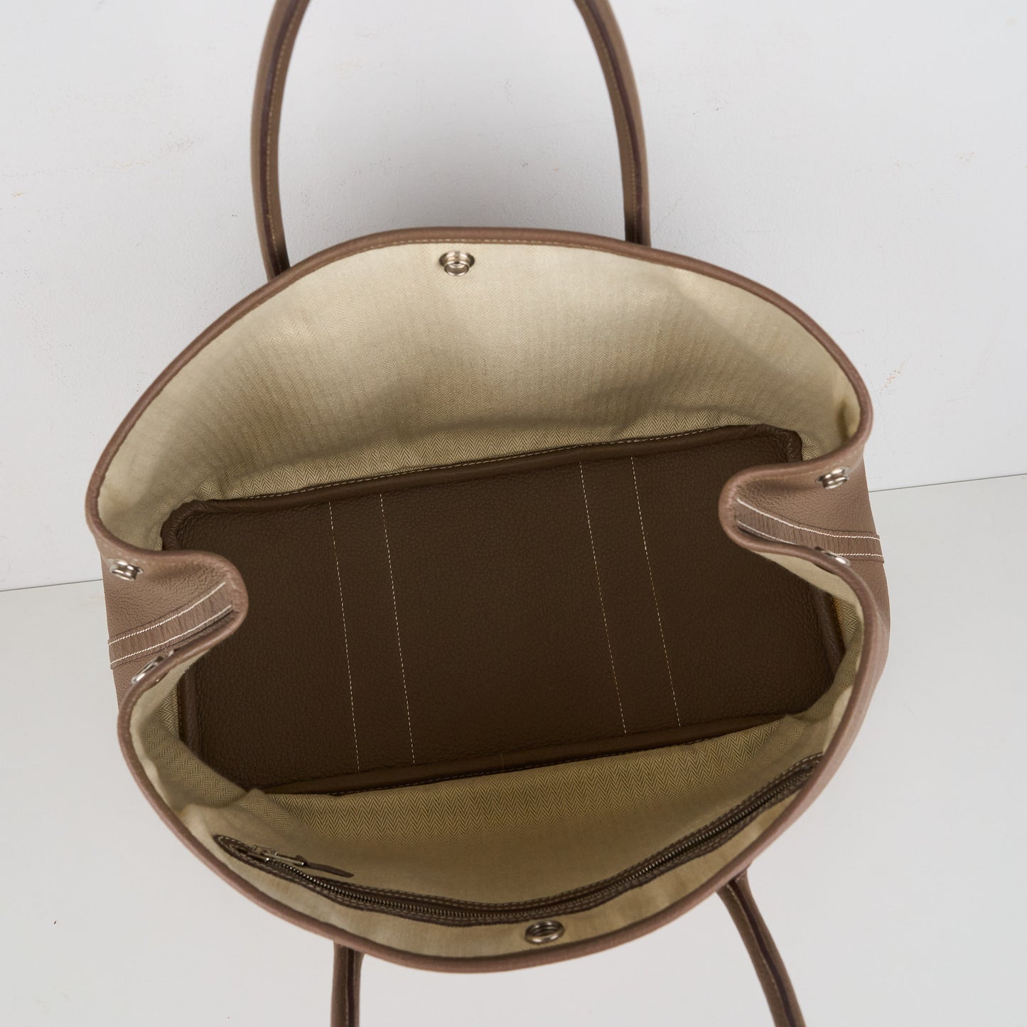 Hermes｜ Garden Party PM Handbag Negonda Etoupe 2008