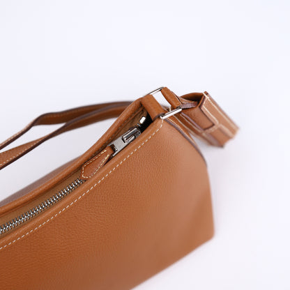 Hermes Berlingot Shoulder Bag in Togo Gold 2002, zipper