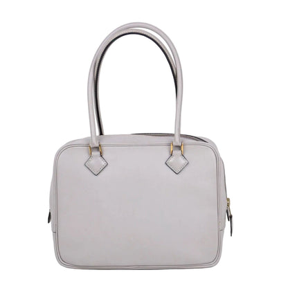Hermes｜ Plume Mini  Handbag Plume 20 Box Calf Gris Perle 2011