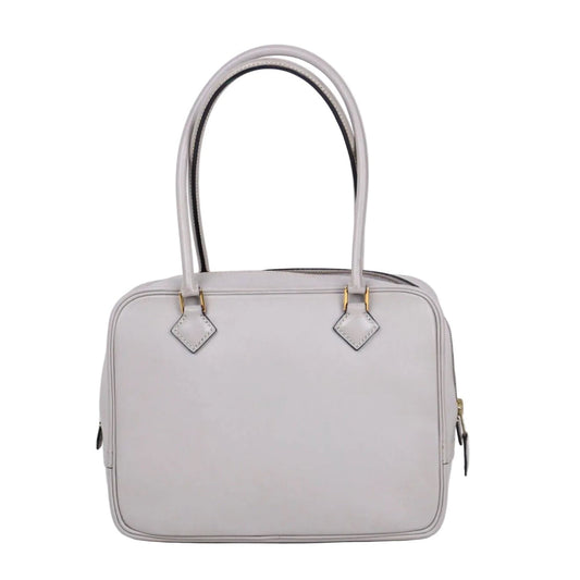 Hermes｜ Plume Mini  Handbag Plume 20 Box Calf Gris Perle 2011