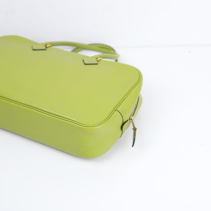 Hermes｜Plume elan 28 Handbag Anis Green Chevre Mysore 2004