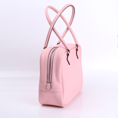 Hermes Plume Mini Handbag Plume in Rose Sakura Swift 2015, left side