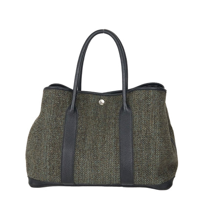 Hermes｜ Garden Party PM  Wool Handbag 2003