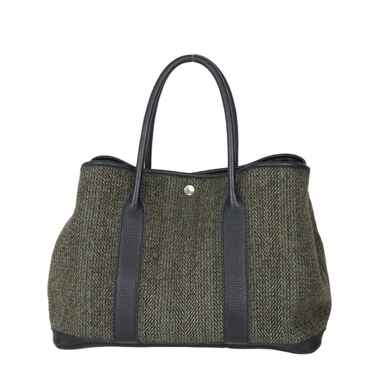 Hermes｜ Garden Party PM  Wool Handbag 2003