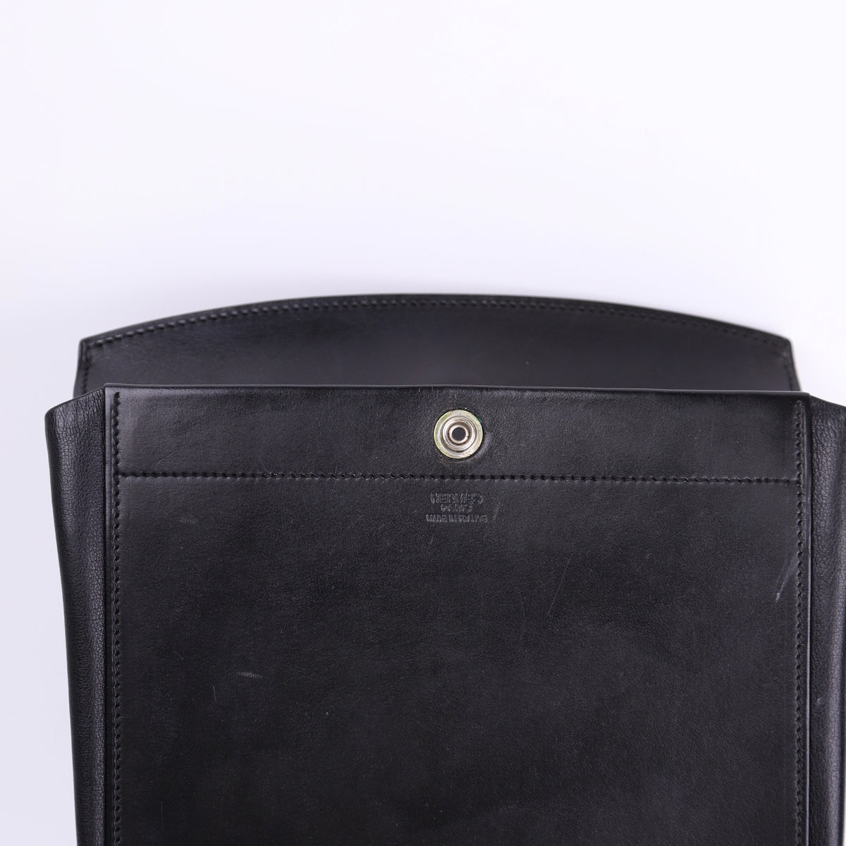 Hermes Sherpa PM Backpack in Barenia Black 2001,logo