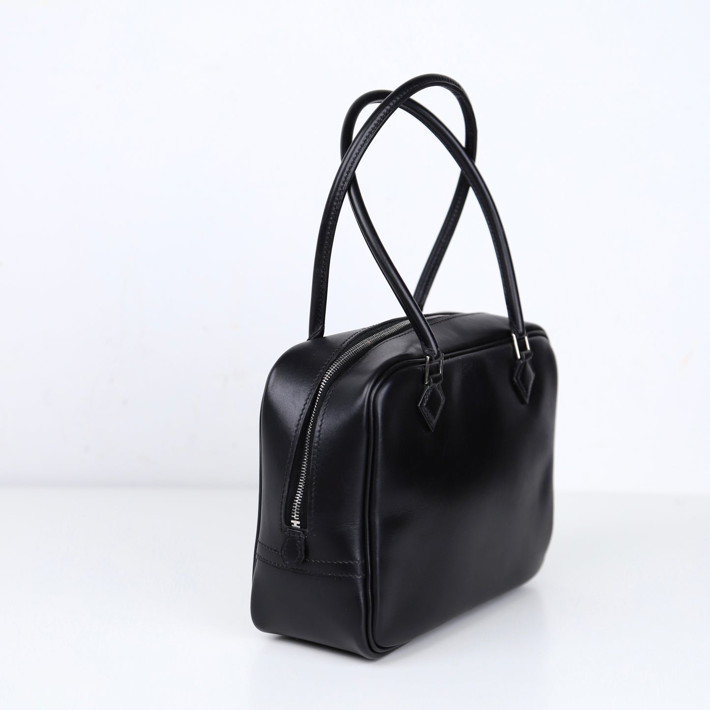 Hermes Plume Mini  Handbag in Box Calf Black 2002, right side
