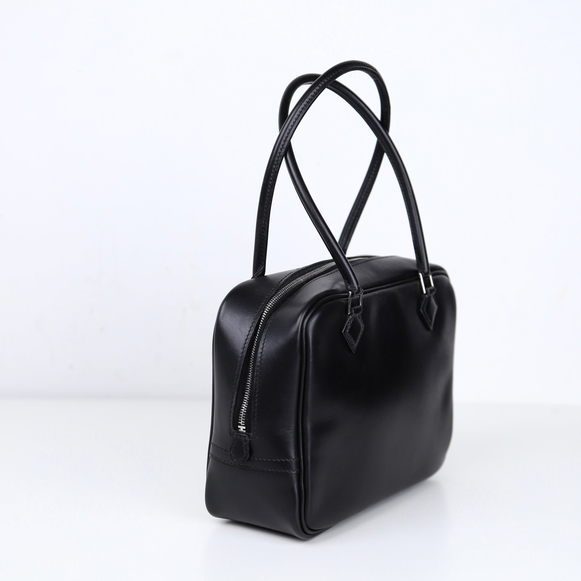 Hermes Plume Mini  Handbag in Box Calf Black 2002, right side