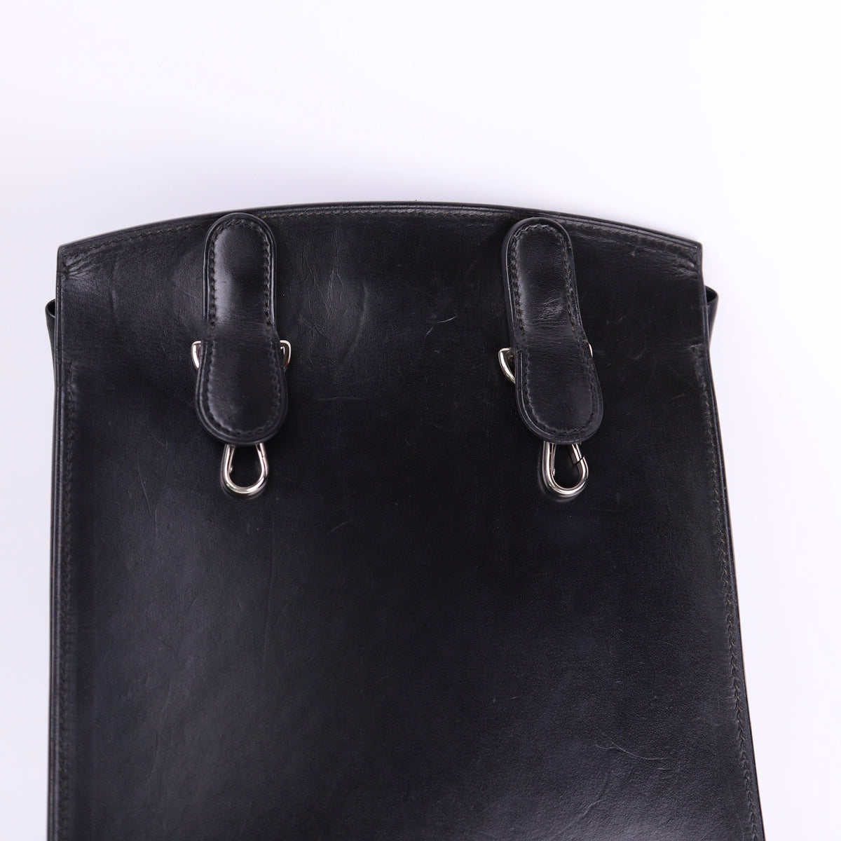 Hermes Sherpa PM Backpack in Barenia Black 2001,flaws
