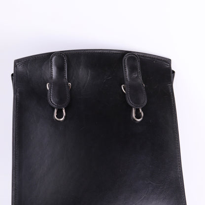 Hermes Sherpa PM Backpack in Barenia Black 2001,flaws
