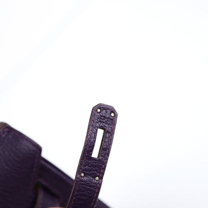 Hermès Birkin 30 Handbag in Chèvre Raisin/Lilas, year stamp