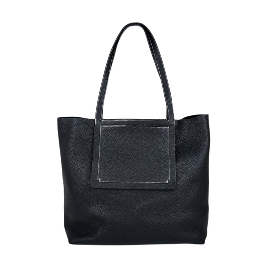 Hermes｜Cabasellier  totebag Black  Taurillon Clemence 2022