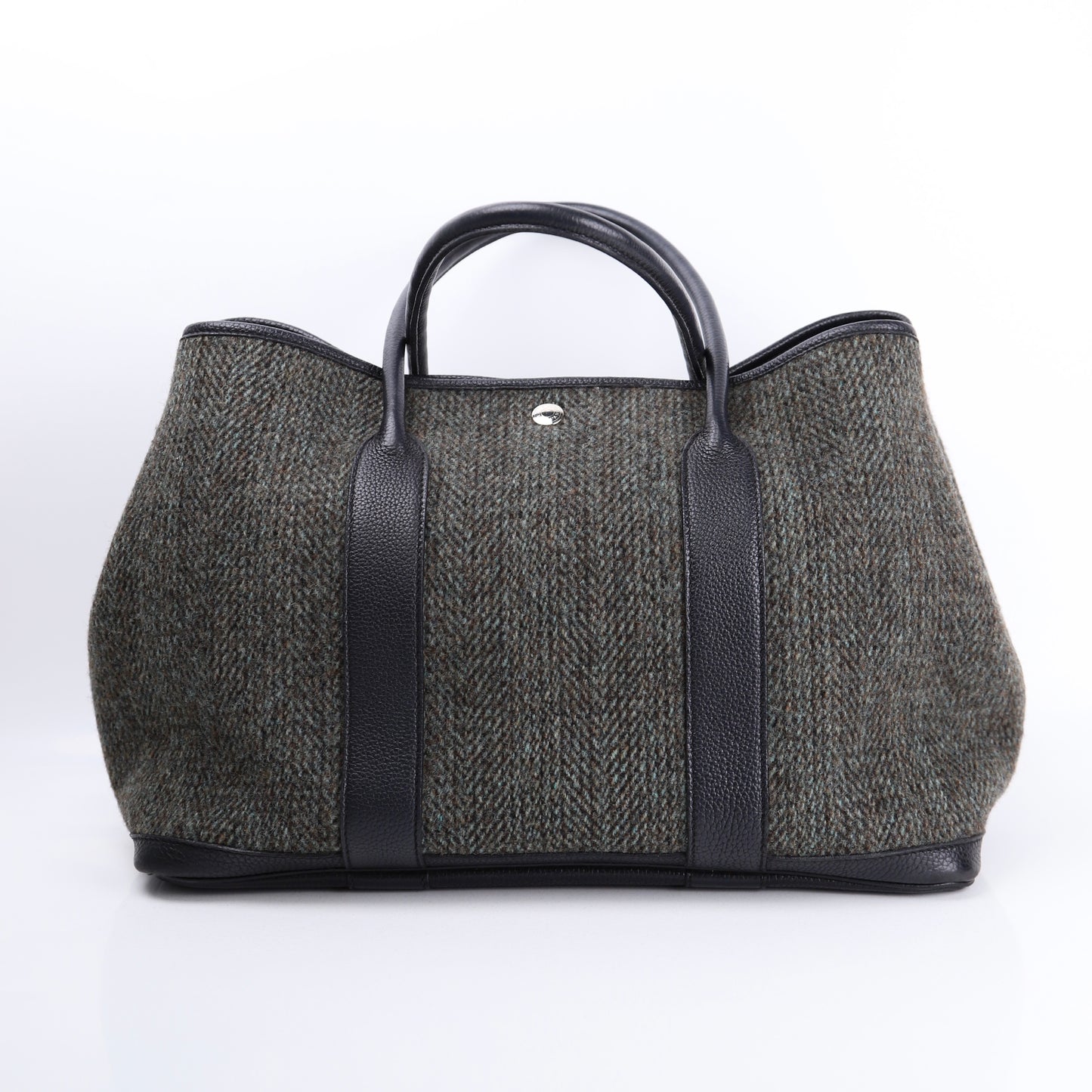 Hermes Limited Garden Party PM in Wool/Buffalo 2003， front view
