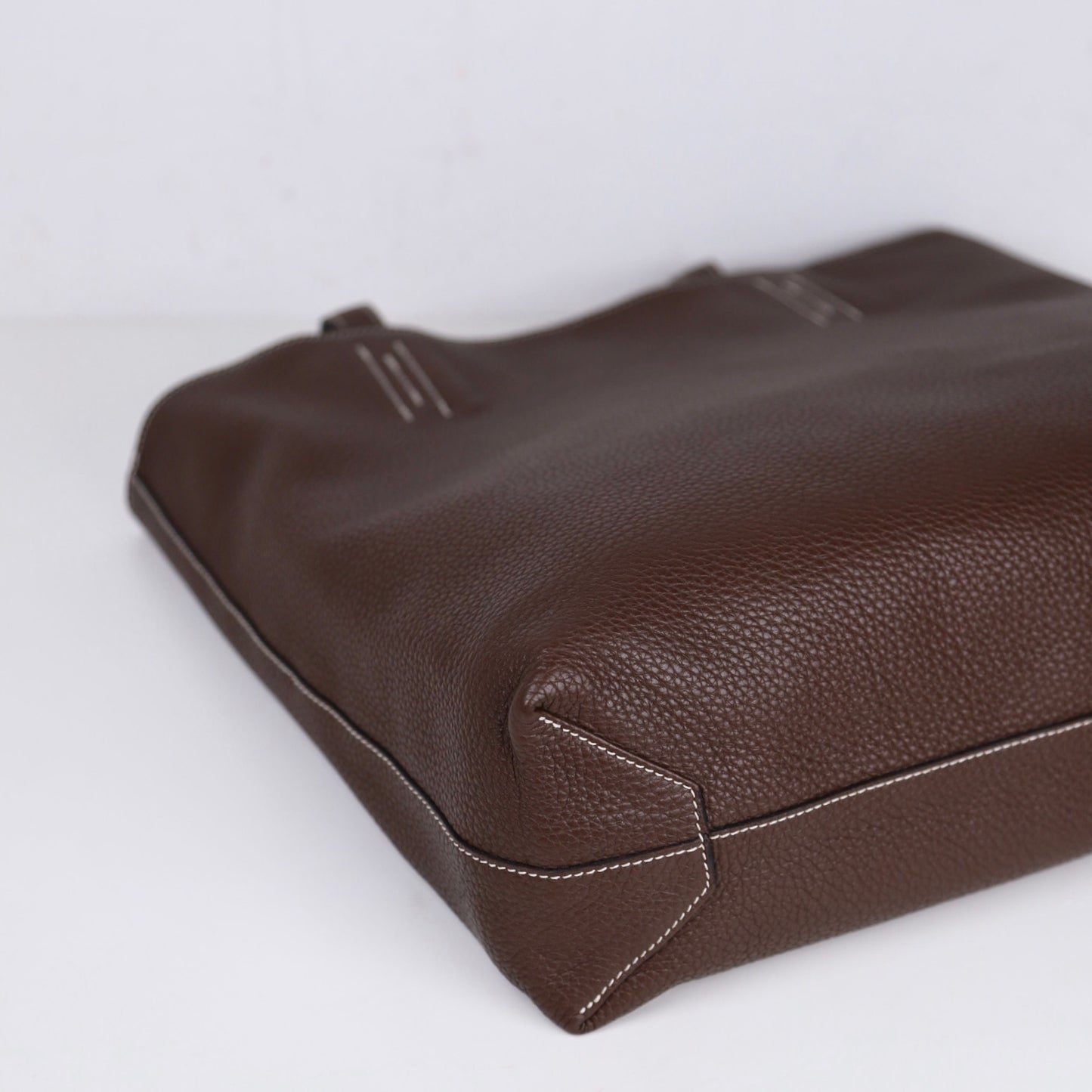 Hermes｜ Double Sens shoulder bag reversible Tote bag Black/Chocolate Togo 2013