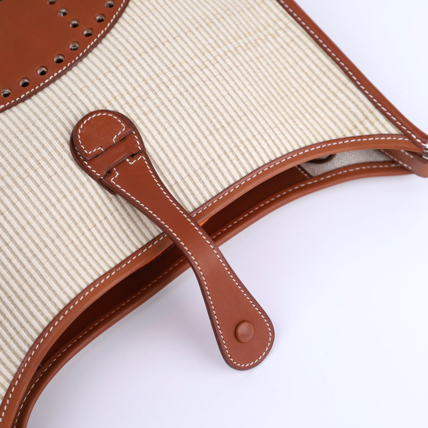 Hermes Evelyne PM in Barenia/Crinoline Fauve 2002, buckle