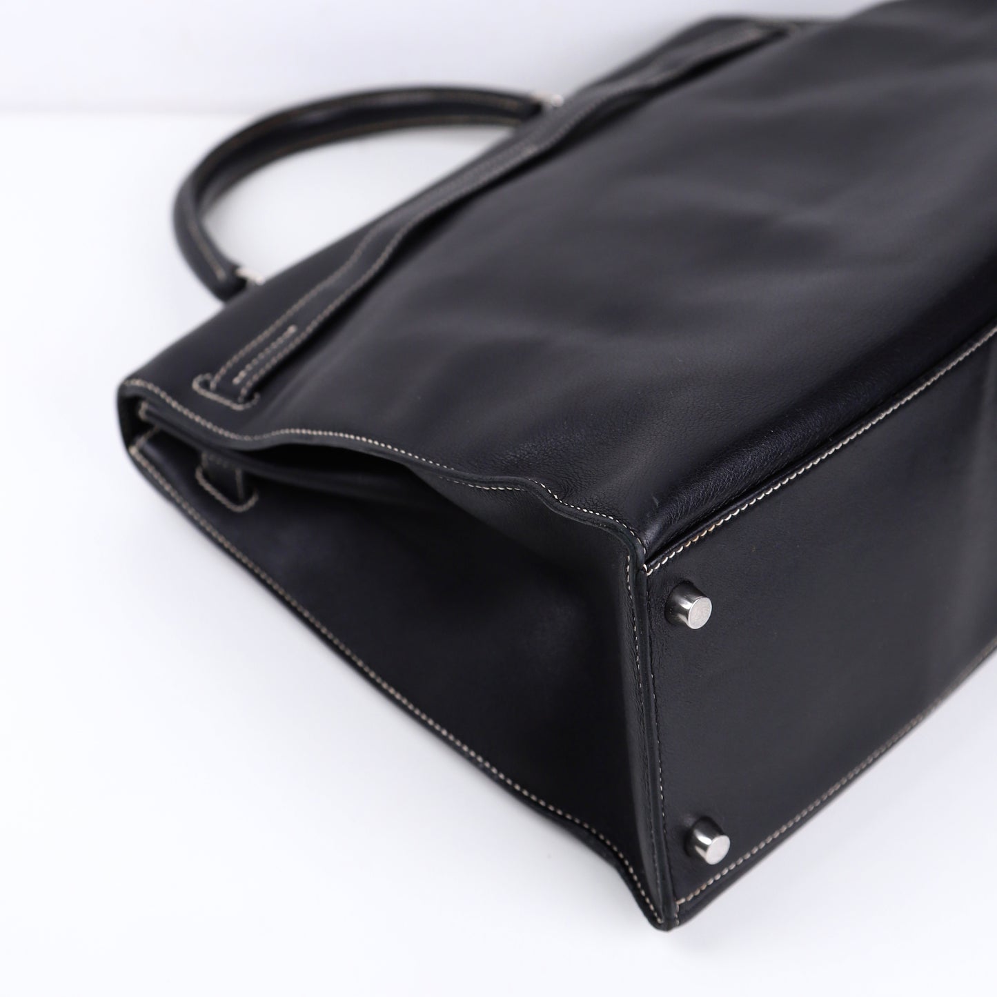 Hermes｜Kelly Flat  Handbag Black Swift 2007