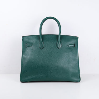 Hermes｜Birkin 35 Vachette Ardennes Vert Anglais 1994