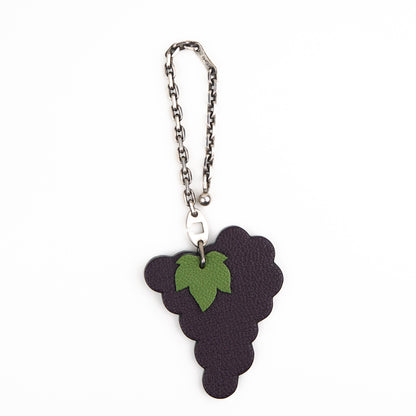 Hermes|S925  Bag Charm Chevre Mysore Grape Raisin