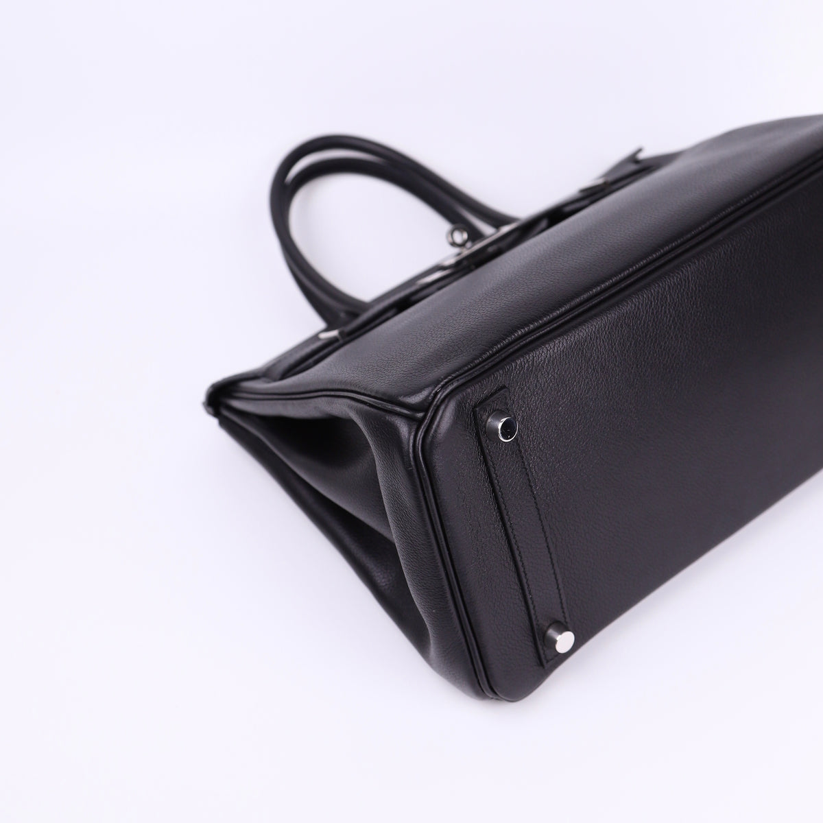 Hermes Birkin 30 in Evercolor Black 2008 PHW,corner1