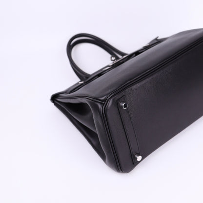 Hermes Birkin 30 in Evercolor Black 2008 PHW,corner1
