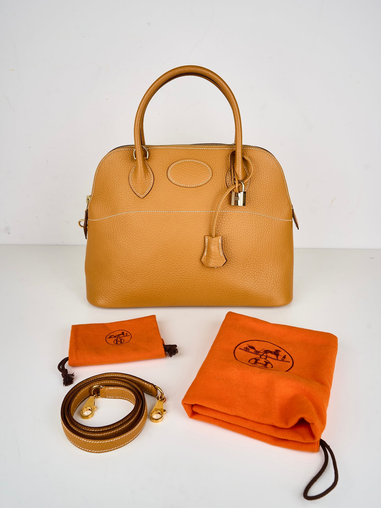 Hermes｜Bolide 31 Natural Sable Ardennes 2way  Handbag 2004