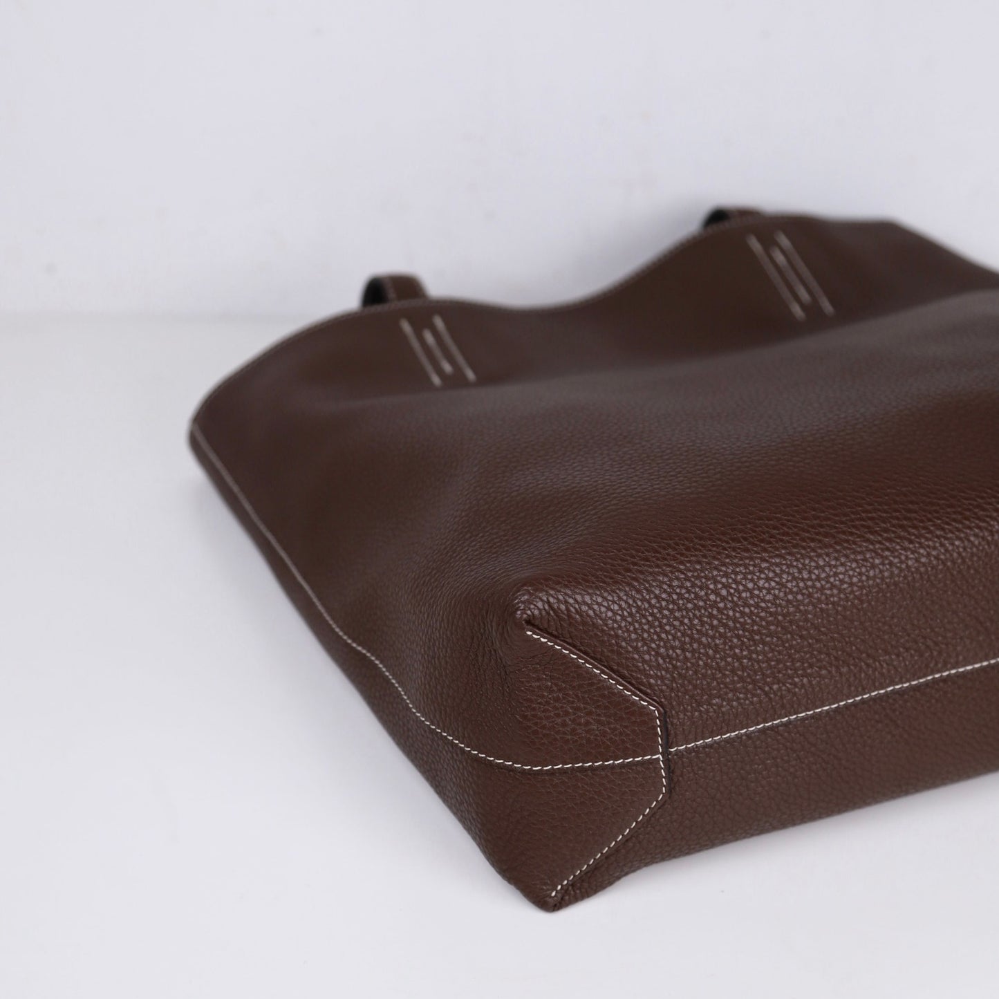 Hermes｜ Double Sens shoulder bag reversible Tote bag Black/Chocolate Togo 2013