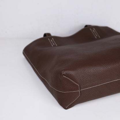 Hermes｜ Double Sens shoulder bag reversible Tote bag Black/Chocolate Togo 2013