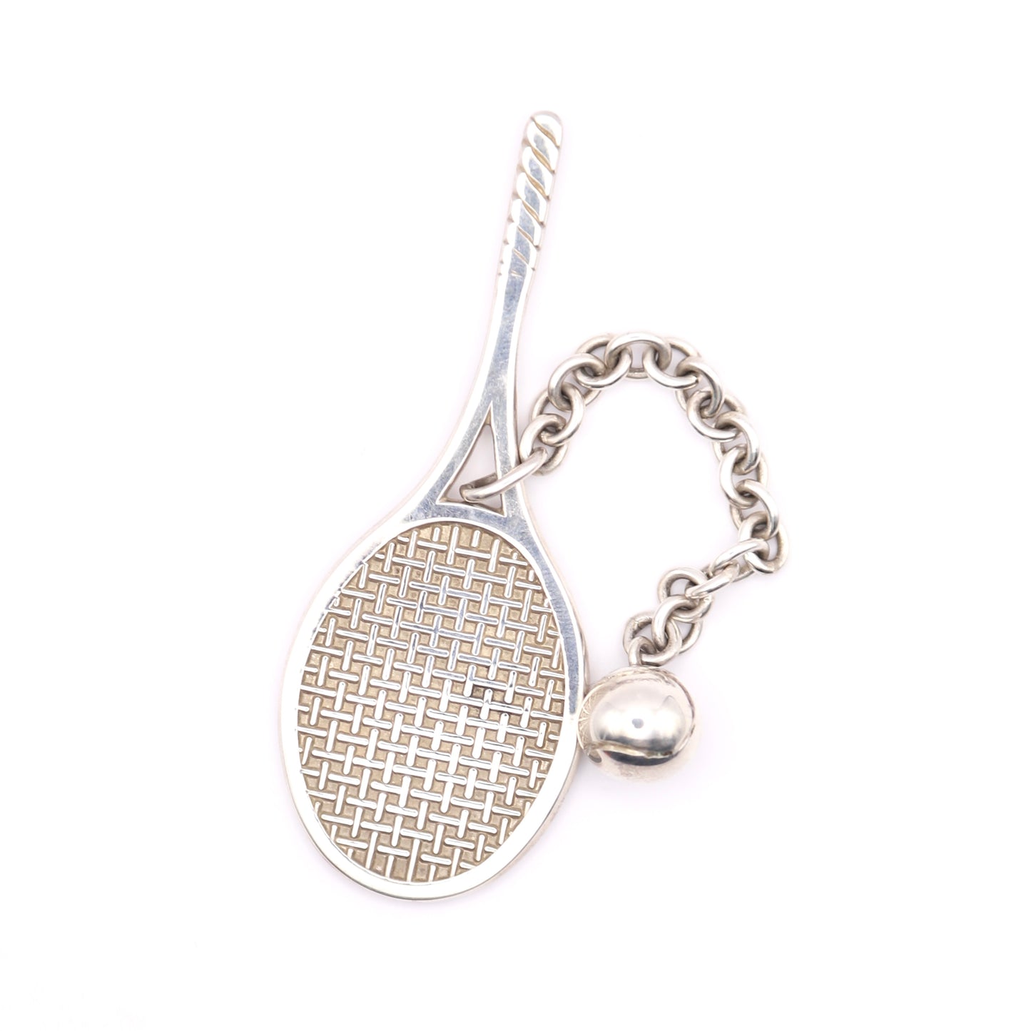 Tiffany&Co.| S925 Silver Keyring Charm tennis