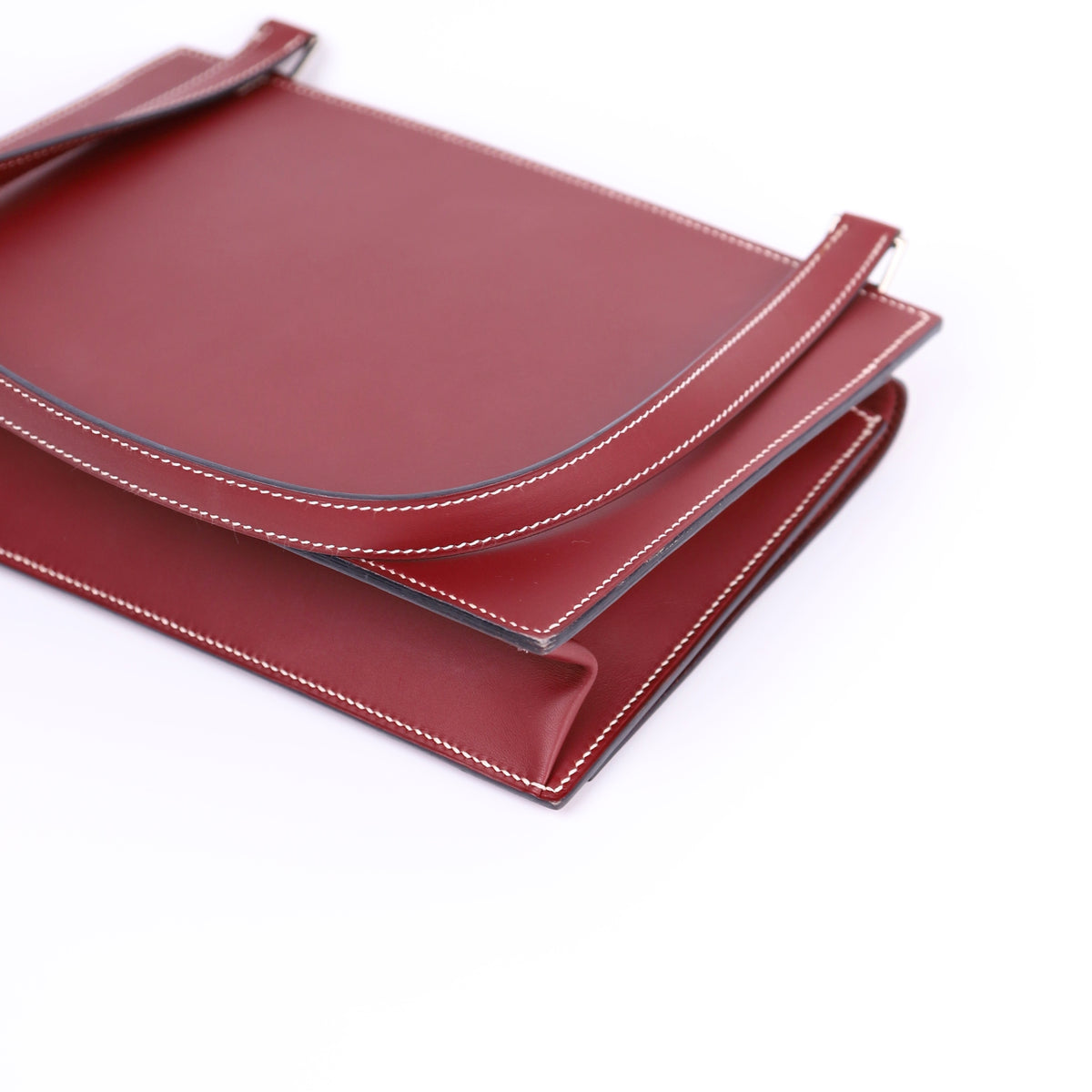 Hermes Valentine  Shoulder bag in Chamonix Rouge H 2001,corner4
