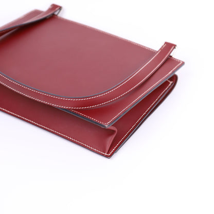 Hermes Valentine  Shoulder bag in Chamonix Rouge H 2001,corner4