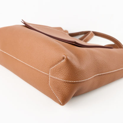 Hermes｜Cabasellier  Tote bag  Gold Taurillon Clemence 2022