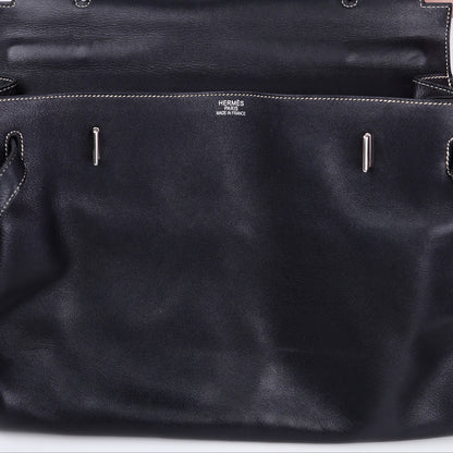 Hermes｜Kelly Flat  Handbag Black Swift 2007