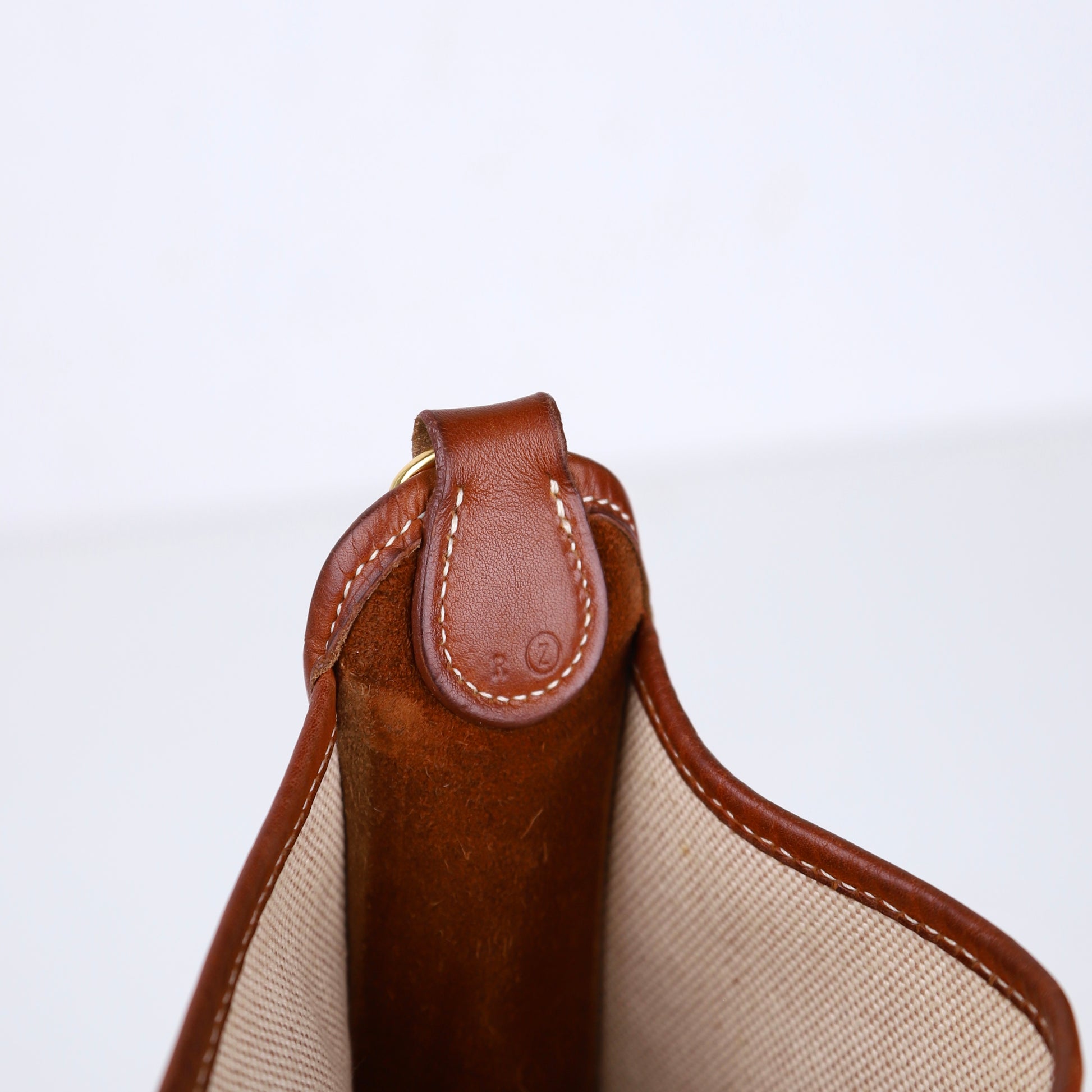 Hermès Vespa Shoulder Bag in Barenia/Toile Fauve ,year stamp circle Z