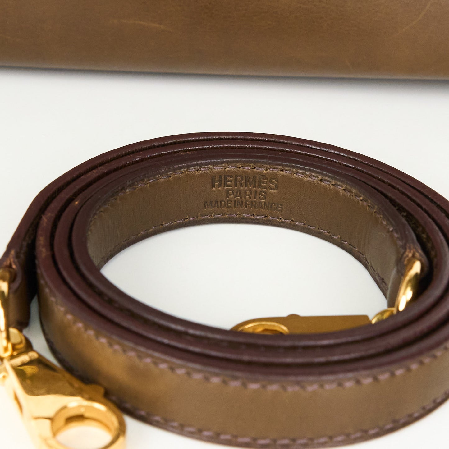 Hermes｜ Kelly 32  Handbag Barenia Vert Olive 2001