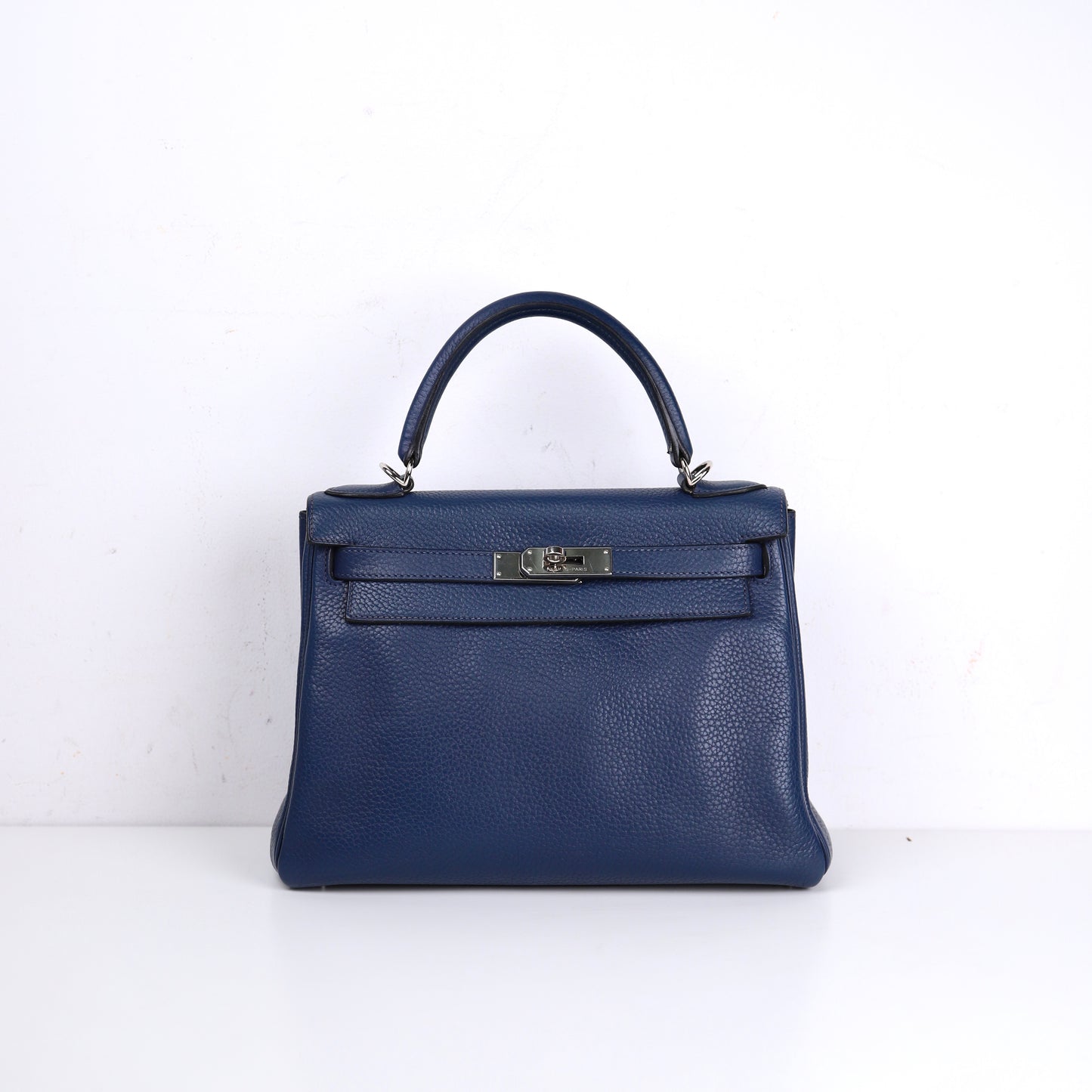 Hermes｜ Kelly 28 Handbag Togo Prussian Blue 2009