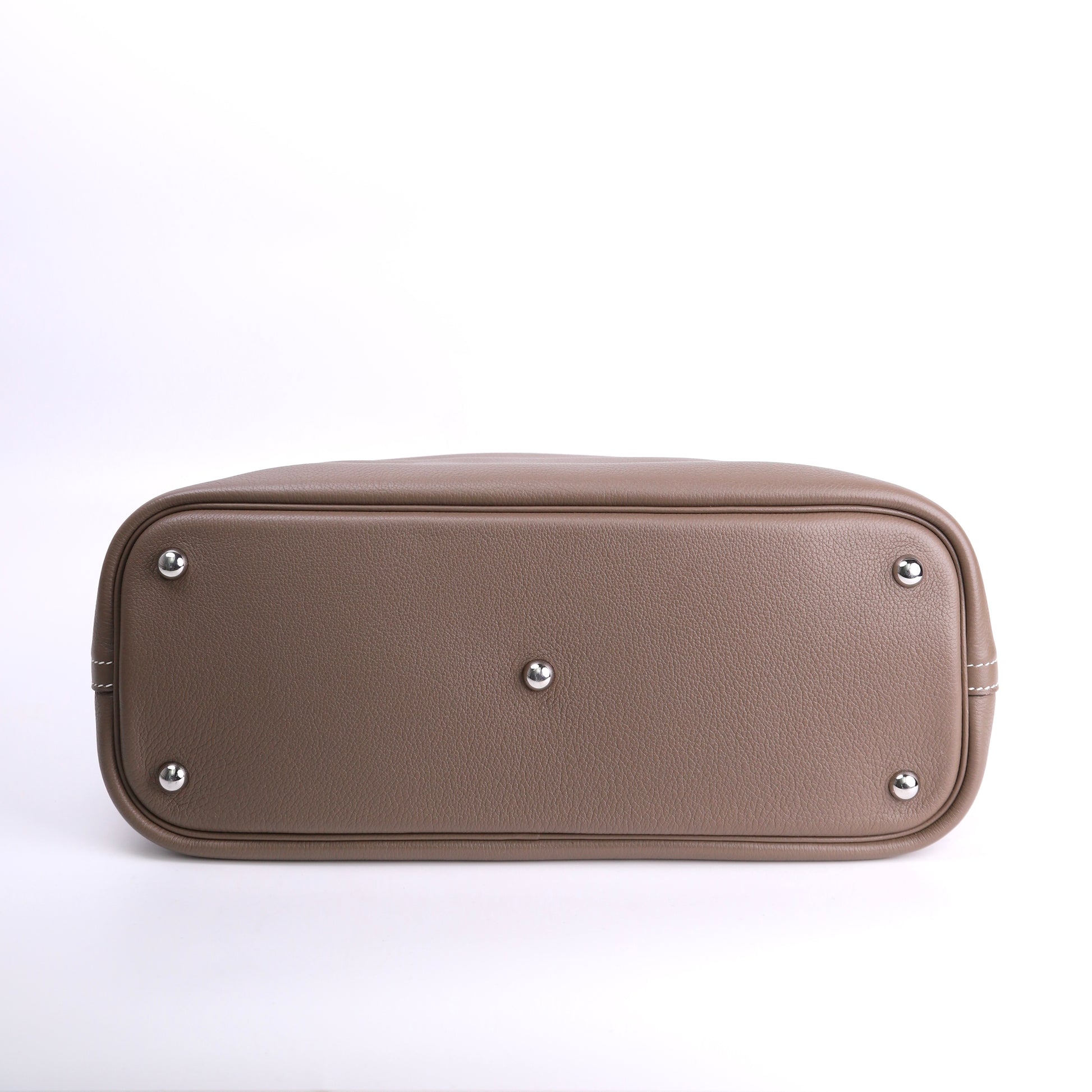 Hermes Bolide Relax 35 Handbag in Novillo Etoupe 2015,bottom