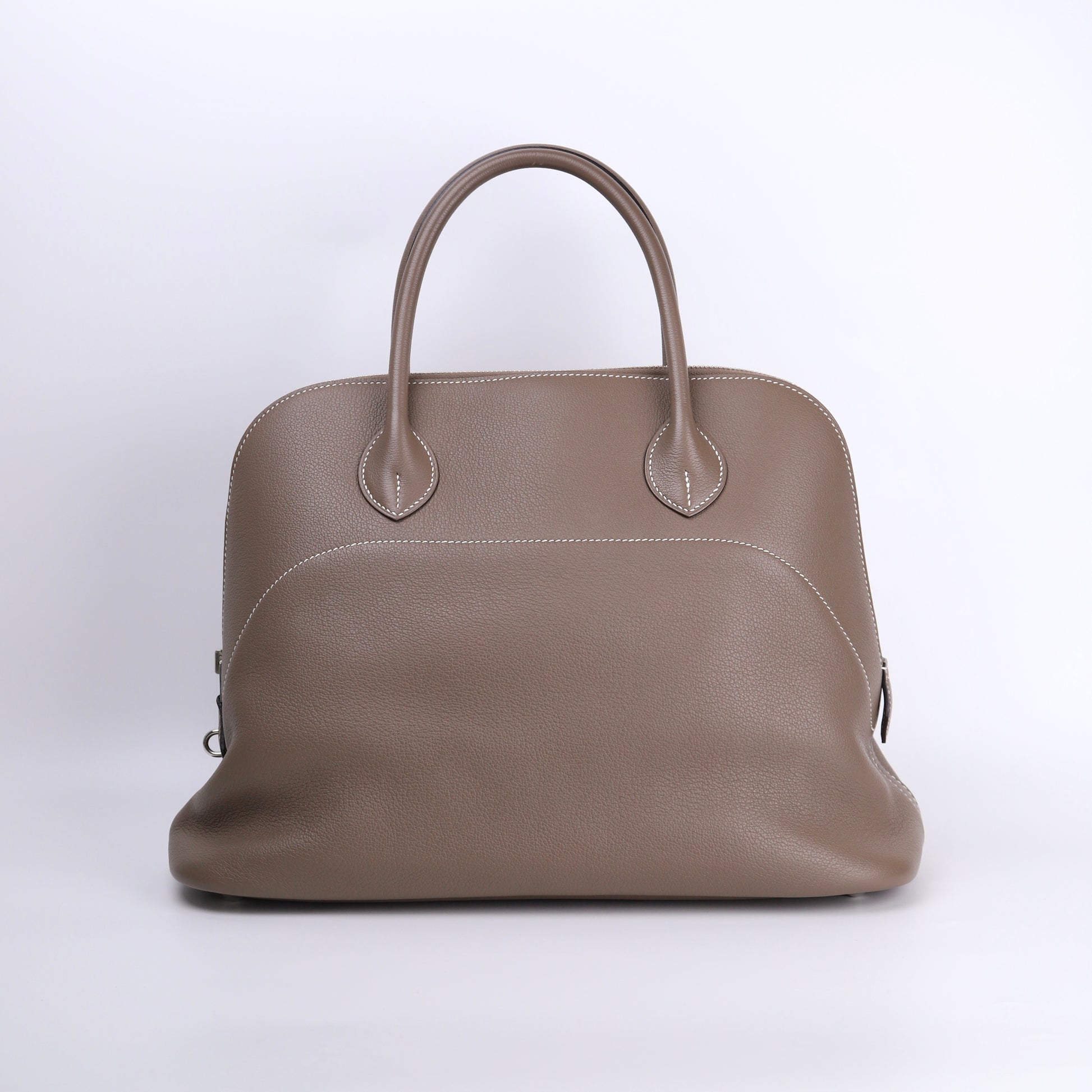 Hermes Bolide Relax 35 Handbag in Novillo Etoupe 2015,back view