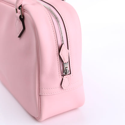Hermes Plume Mini Handbag Plume in Rose Sakura Swift 2015, zipper