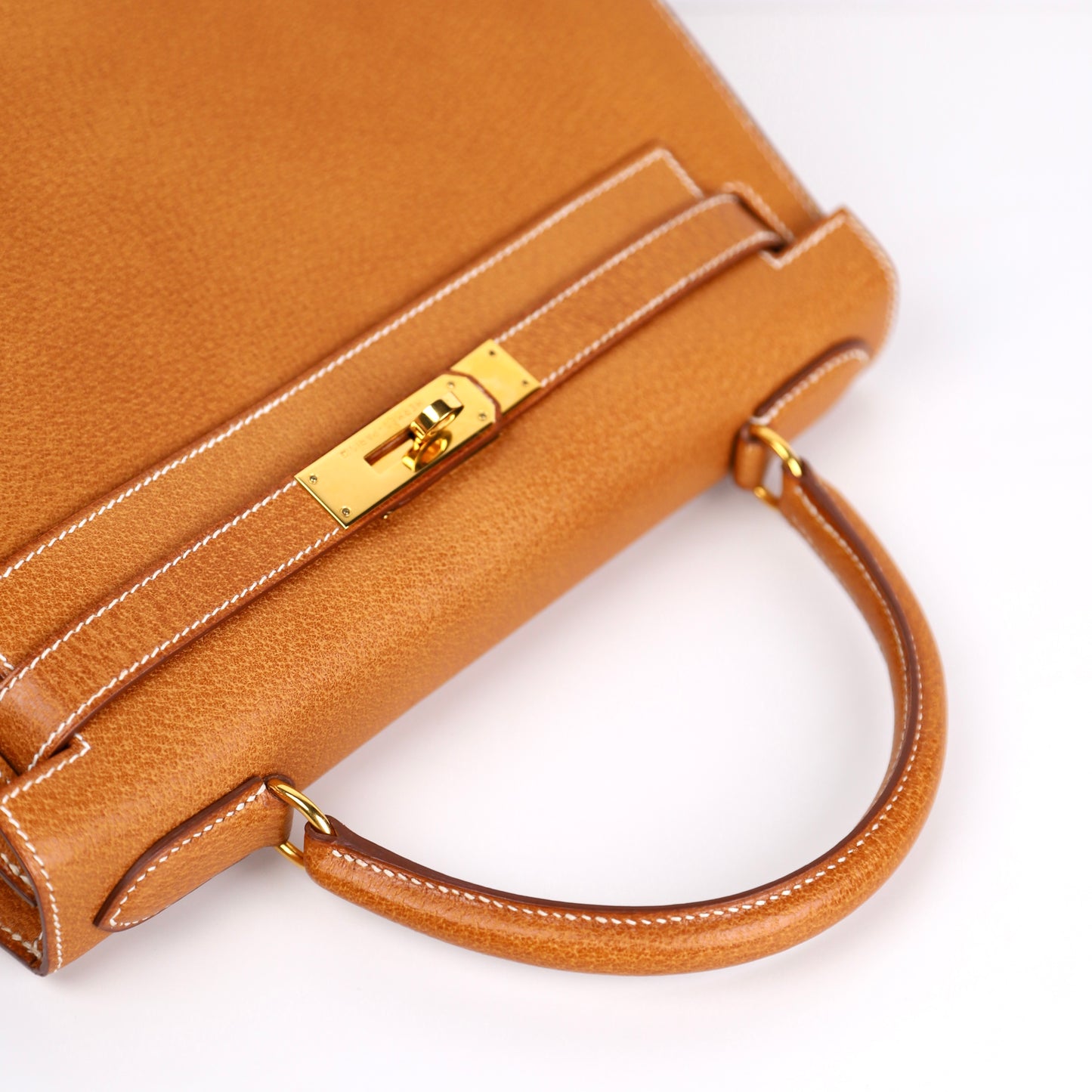 Hermes｜Kelly 28 Handbag Peau De Porc Gold 1994