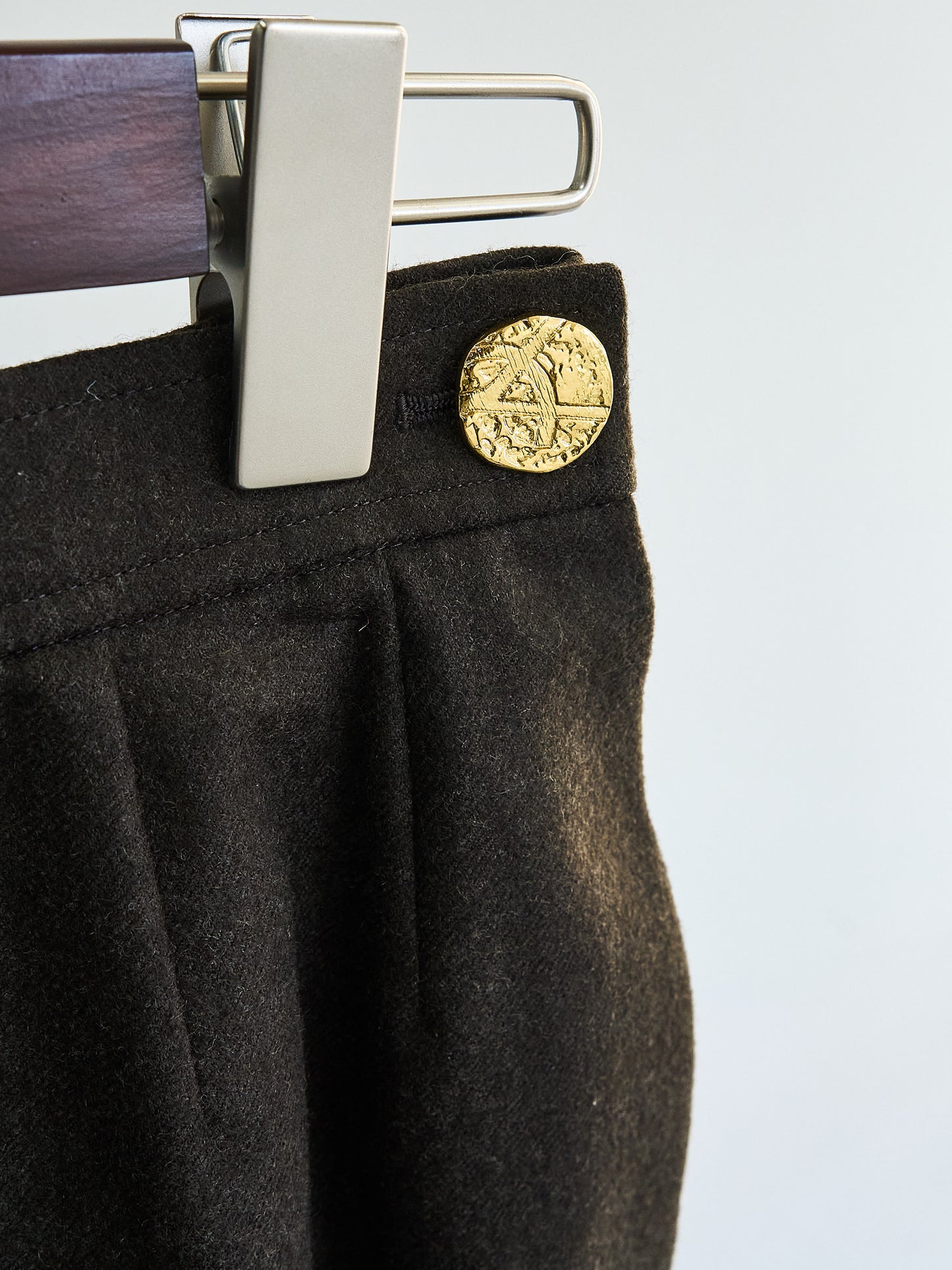 YSL |  Brown Blazer&Skirt wool Setup