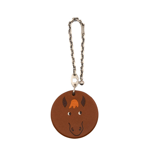 Hermes |S925 chain Bag Charm Barenia Horse