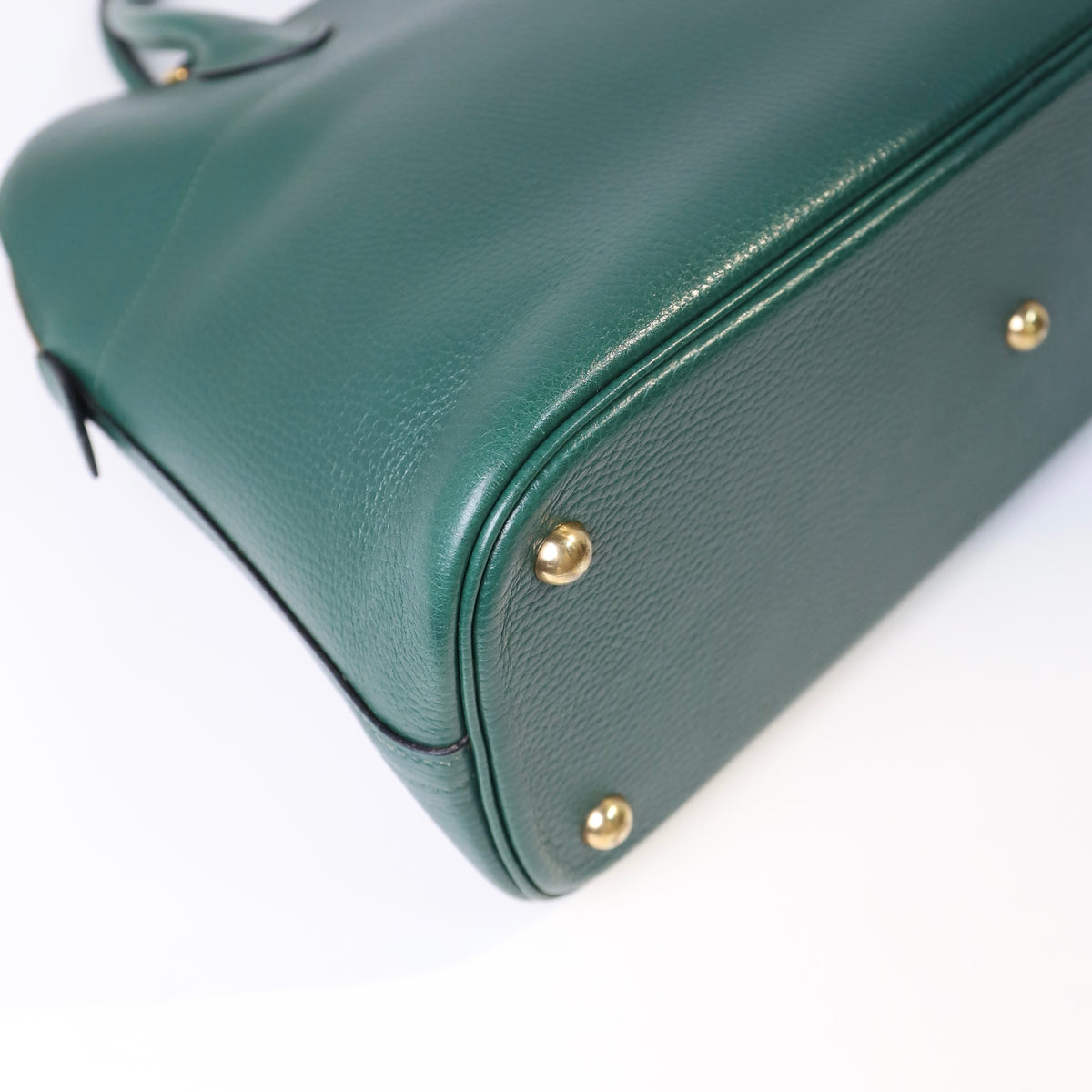 Hermes Bolide 35 2-Way in Vachette Ardennes Dark Green 1993