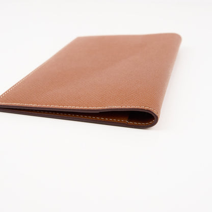Hermes| Journal Case Passport Cover Gold Epsom 2005