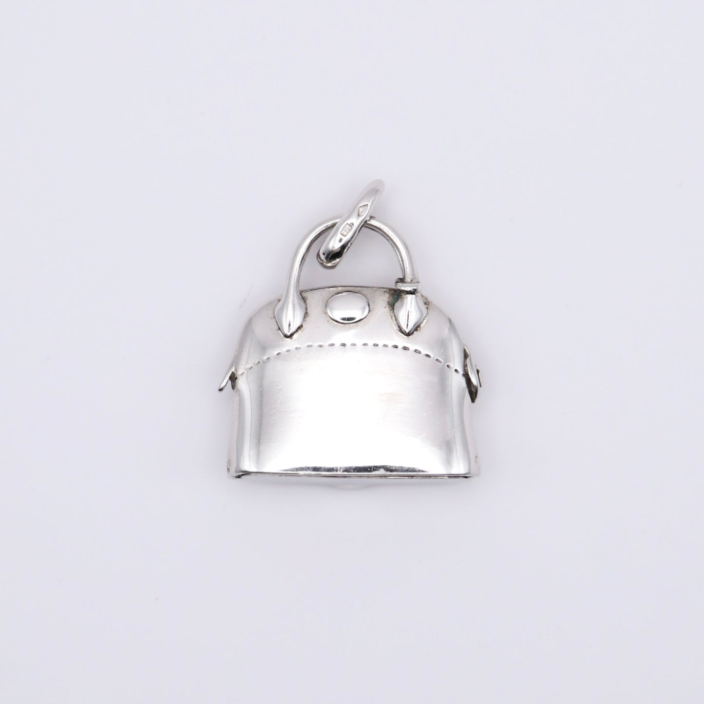 Hermes | S925 Silver  Bolide Bag Motif Pendant Top Charm