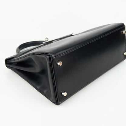 Hermes｜ Kelly32 Handbag  Box Calf  Black 2001